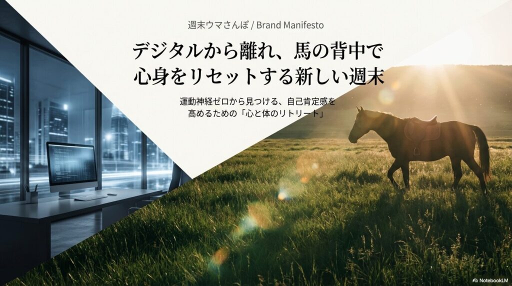 ウマの背中で心身をリセットする新しい週末