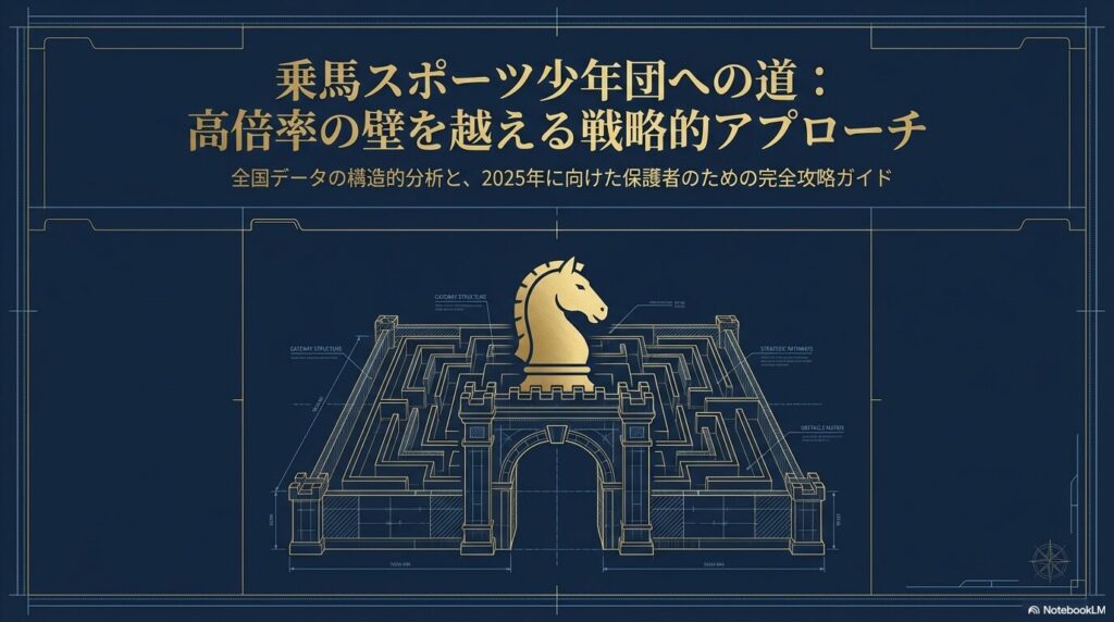 乗馬スポーツ少年団への道:高倍率を突破するための戦略的アプローチの図解