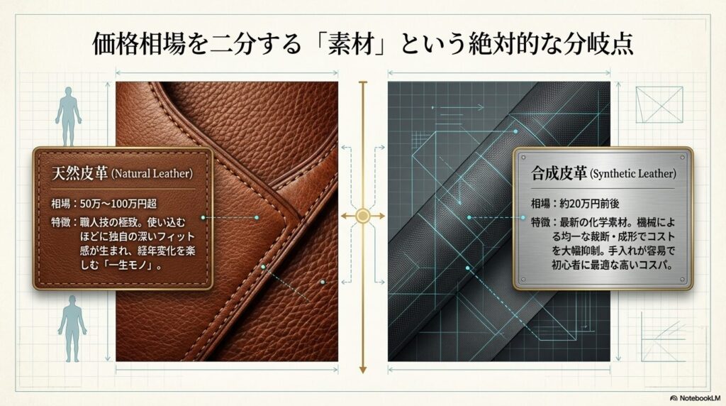 50万円以上の天然皮革と20万円前後の合成皮革における乗馬の鞍の値段と特徴の比較