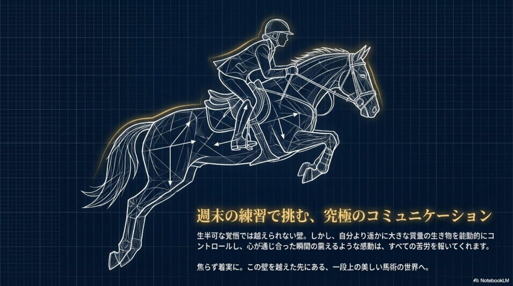 乗馬ライセンス2級という高い壁を越えた先にある美しい馬術の世界と人馬一体の感動