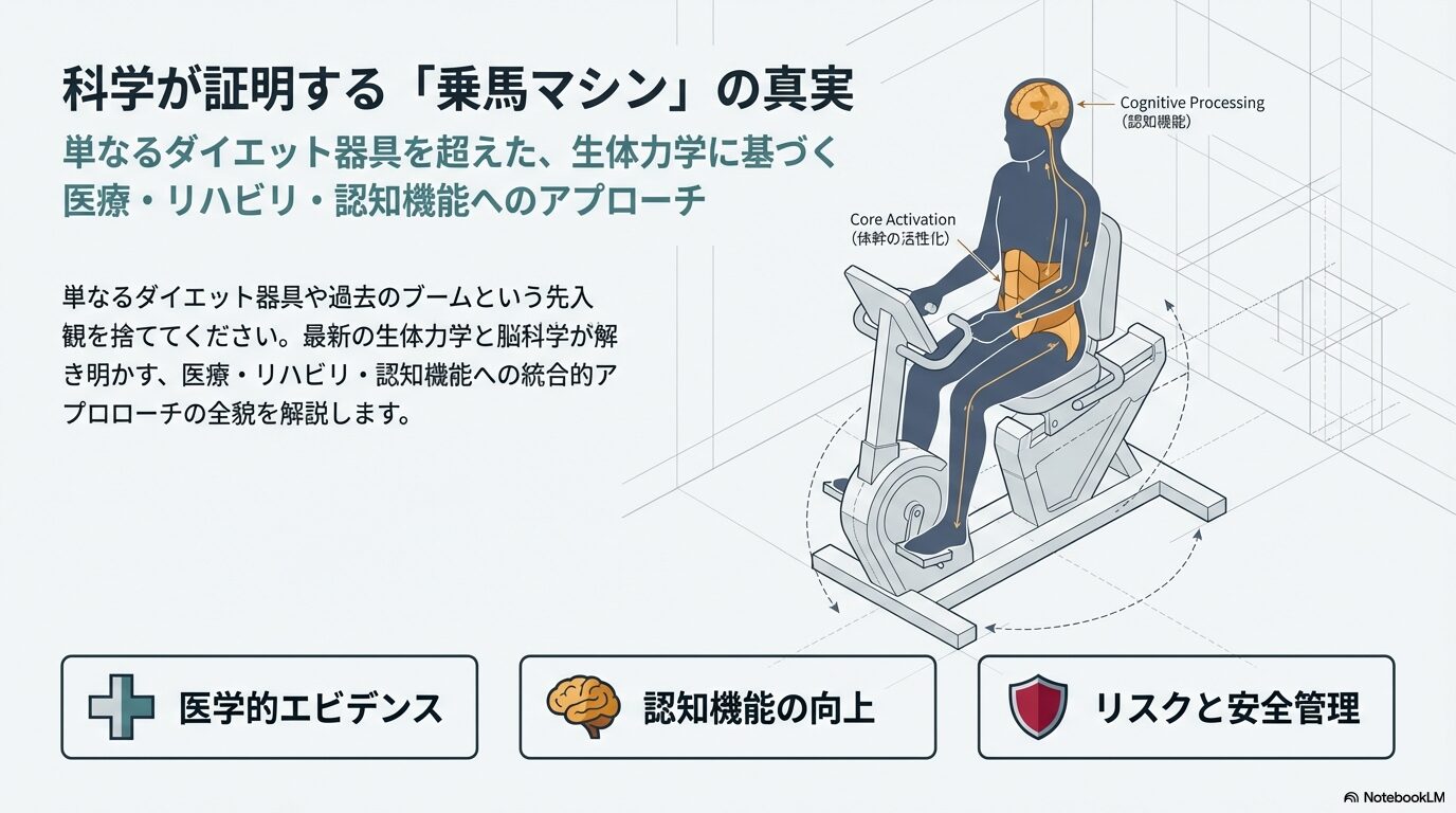 乗馬マシンの効果を徹底解説！医学的根拠と注意点
