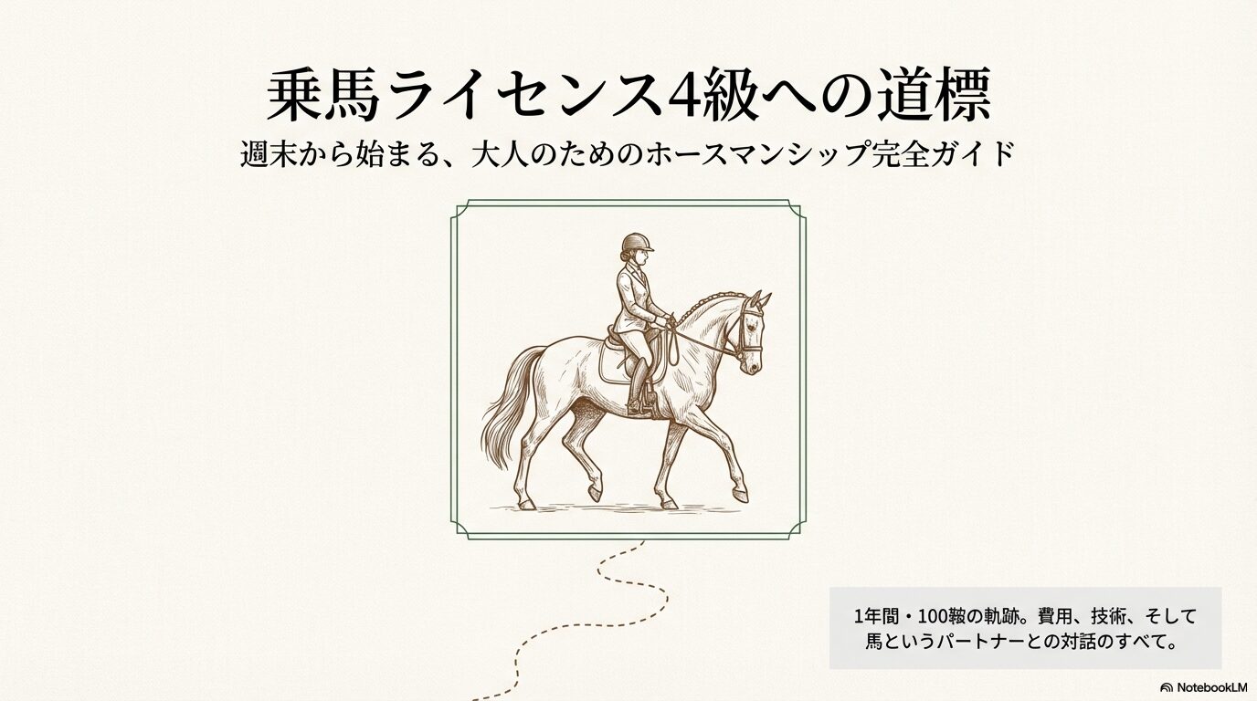 クレインで乗馬ライセンス4級取得！期間や費用の目安