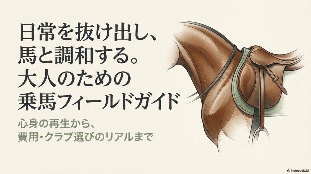 大人のための乗馬フィールドガイドの表紙画像
