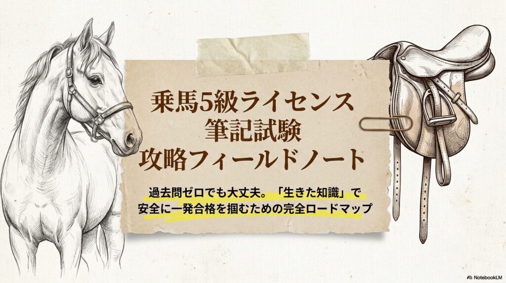 乗馬5級ライセンス筆記試験の攻略ロードマップ表紙