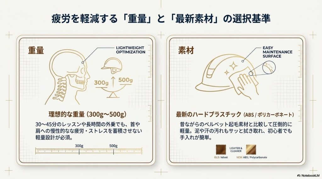 疲労を軽減する乗馬ヘルメットの理想的な重量と最新のハードプラスチック素材