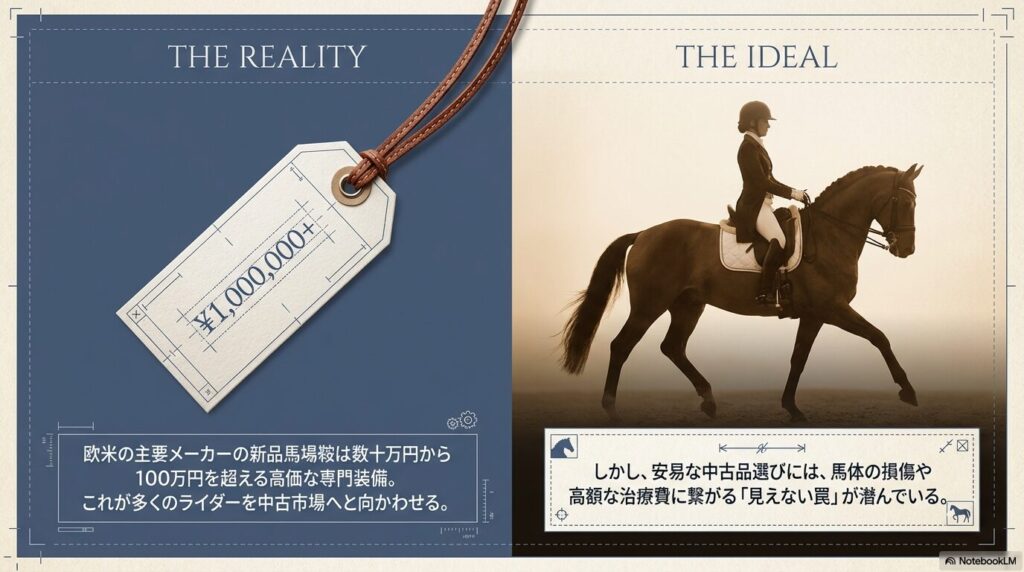 乗馬の新品馬場鞍の価格高騰と中古市場における見えないリスク